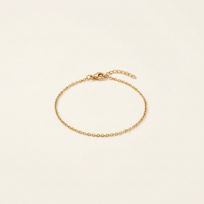 Filo, bracciale a catena sottile in acciaio 316L PVD oro